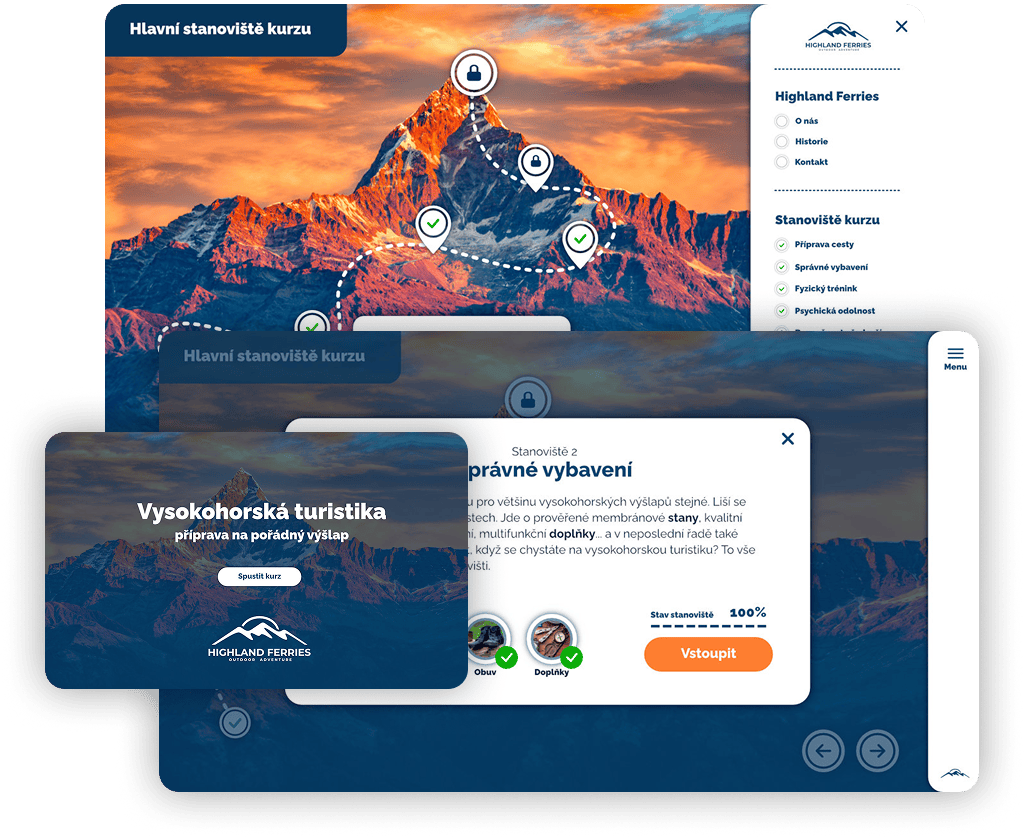 turistika elearning ukázka